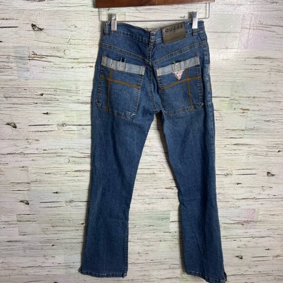 Vintage Guess Jeans size medium 26 blue boot cut - Picture 9 of 9